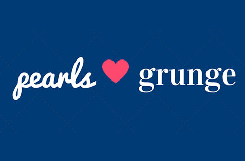 Pearls & Grunge HTML email